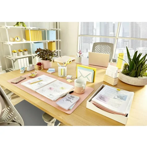 Post-it Post-It Notes<Recycled Notes, 1 3/8" x 1 7/8", Canary Collection, 100 Sheet/Pad, 12 Pads/Pack (653RPYW)