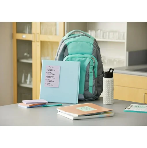 Post-it Post-It Notes<Recycled Super Sticky Notes, 4" x 6", Collection, 45 Sheet/Pad, 4 Pads/Pack (4621R-4SSNRP)
