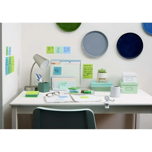 Post-it Post-It Notes<Recycled Super Sticky Pop-up Notes, 3" x 3", Collection, 70 Sheet/Pad, 6 Pads/Pack (R330R-6SST)