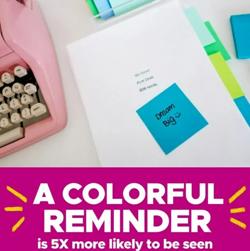 Post-it Post-It Notes<Recycled Super Sticky Pop-up Notes, 3" x 3", Collection, 70 Sheet/Pad, 6 Pads/Pack (R330R-6SST)