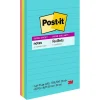 Post-it Post-It Notes<Super Sticky Notes, 4" x 6", Supernova Neons Collection, Lined, 90 Sheet/Pad, 3 Pads/Pack (660-3SSMIA)