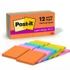 Post-it Post-It Notes<Super Sticky Notes, 3" x 3", Energy Boost Collection, 90 Sheet/Pad, 12 Pads/Pack (65412SSUC)
