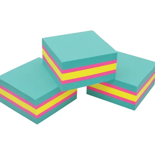 Post-it Post-It Notes<Super Sticky Notes, 3" x 3", Assorted Colors, 360 Sheet/Pad, 3 Pads/Pack (2027SSAFG-3PK)