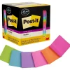 Post-it Post-It Notes<Super Sticky Notes, 3" x 3", Assorted Collection, 45 Sheet/Pad, 15 Pads/Pack (654-15SSCP)
