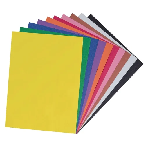 Prang Construction Paper<9" x 12" Construction Paper, Assorted Colors, 50 Sheets/Pack (P6503-0001)