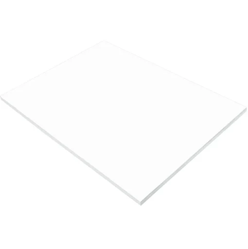 Prang Construction Paper<Construction Paper, 18" x 24", Bright White, 50 Sheets/Pack (P8717)