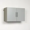 Prepac Storage Cabinets<™ HangUps 36" Laminate Upper Storage Cabinet, Light Gray