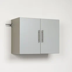 Prepac Storage Cabinets<™ HangUps 36" Laminate Upper Storage Cabinet, Light Gray