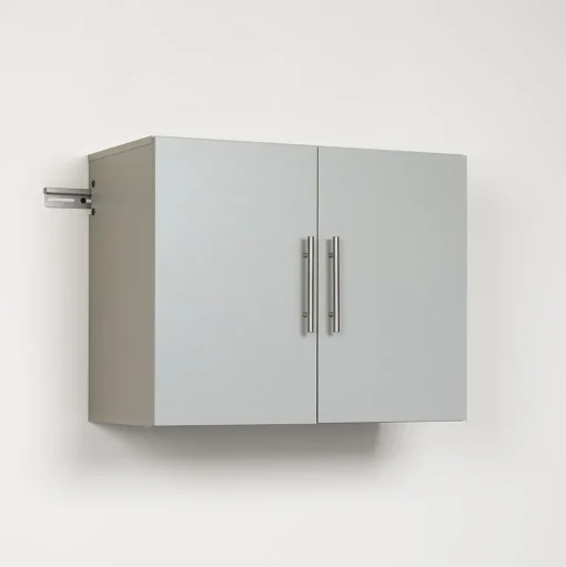 Prepac Storage Cabinets<™ HangUps 36" Laminate Upper Storage Cabinet, Light Gray
