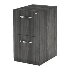 Safco File Cabinets<Aberdeen 15 1/4' 'Desk Pedestal, File/File, Gray Steel (AFF26LGS)