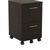 Safco File Cabinets<Medina 2-Drawer Mobile Vertical File Cabinet, Letter Size, Lockable, 26.75"H x 15.5"W x 18"D, Mocha (MNFFLDC)