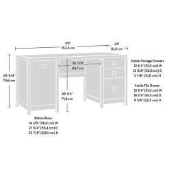 Sauder Computer Desks<Cannery Bridge 60"W Computer Desk, Sindoori Mango (429510)