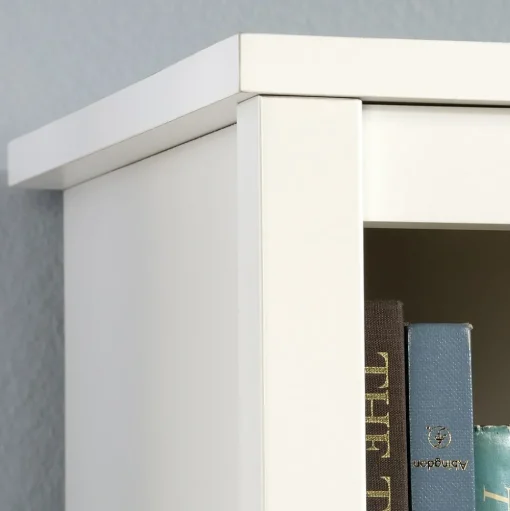 Sauder Bookcases<Cottage Road 71"H 5-Shelf Bookcase with Adjustable Shelves, Soft White (417593)