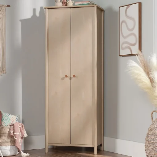 Sauder Storage Cabinets<Select 72"H Storage Cabinet with 3 Shelves, Natural Maple (433285)