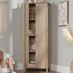 Sauder Storage Cabinets<Select 72"H Storage Cabinet with 3 Shelves, Natural Maple (433285)