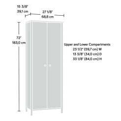 Sauder Storage Cabinets<Select 72"H Storage Cabinet with 3 Shelves, Natural Maple (433285)