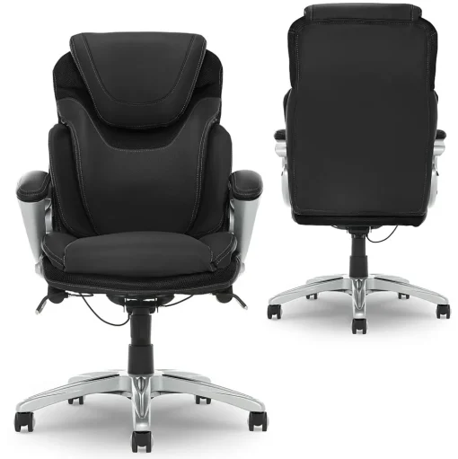 Serta Ergonomic Chairs<Works Bryce Ergonomic Bonded Leather Swivel Executive Chair, (43807A)