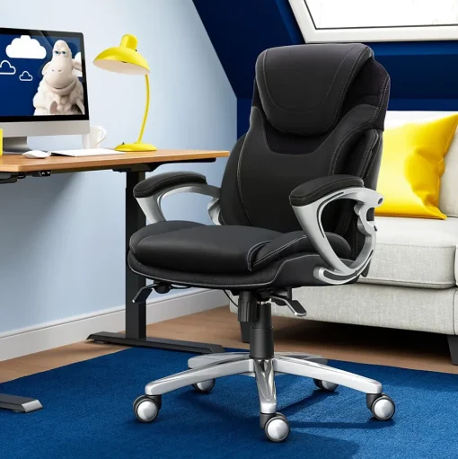 Serta Ergonomic Chairs<Works Bryce Ergonomic Bonded Leather Swivel Executive Chair, (43807A)