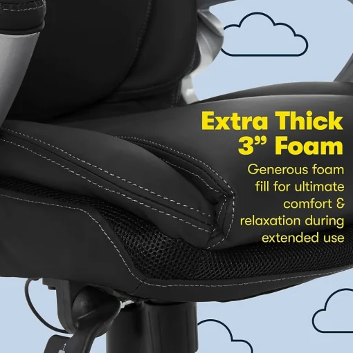 Serta Ergonomic Chairs<Works Bryce Ergonomic Bonded Leather Swivel Executive Chair, (43807A)