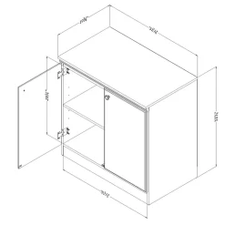 South Shore Storage Cabinets<Morgan Small 2-Door Storage Cabinet, (7260722)