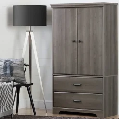 South Shore Storage Cabinets<Versa 2-Door Armoire with Drawers, (10604)