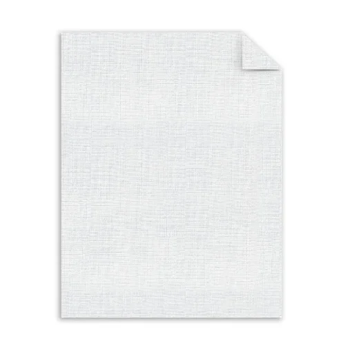 Southworth Card Stock<Metalo Linen Cardstock Paper, 70 Lbs., 8.5" x 11", White Pearl, 25 Sheets/Pack (91142)