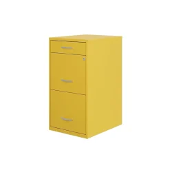 Space Solutions File Cabinets<SOHO Organizer 3-Drawer Vertical File Cabinet, Letter Size, Lockable, Goldfinch (25280)