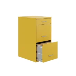 Space Solutions File Cabinets<SOHO Organizer 3-Drawer Vertical File Cabinet, Letter Size, Lockable, Goldfinch (25280)