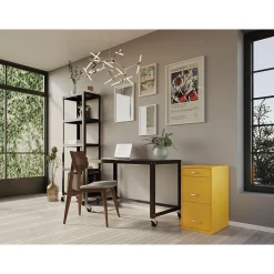 Space Solutions File Cabinets<SOHO Organizer 3-Drawer Vertical File Cabinet, Letter Size, Lockable, Goldfinch (25280)