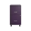 Space Solutions File Cabinets<SOHO Smart File 2-Drawer Mobile Vertical File Cabinet, Letter Size, Lockable, Midnight Purple (25277)