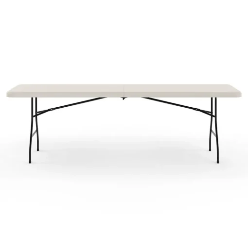 Staples Folding Tables<8' x 30" Heavy Duty Plastic Folding Table, White (79233/54273)