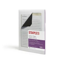 Staples Security & Carbon<® 8.25" x 11.25" Medical Carbon Paper, Black, 100 Sheets/Ream, /Box (ST34694)
