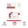 Staples Business Cards<® Business Cards, 3.5" x 2", Matte White, 1000/Pack (ST12520)