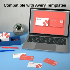 Staples Business Cards<® Business Cards, 3.5" x 2", Matte White, 1000/Pack (ST12520)