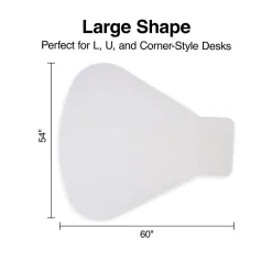 Staples Chair Mats<® Carpet Chair Mat, Medium-Pile, Clear (28594)