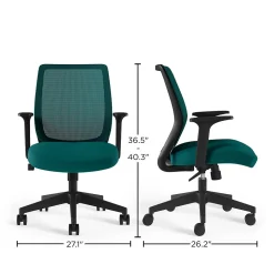Staples Office Chairs<Essentials Ergonomic Fabric Swivel Task Chair, (UN60410)