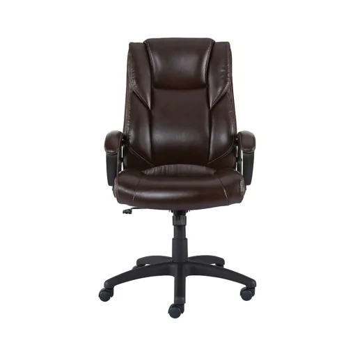 Staples Office Chairs<Kelburne Luxura Ergonomic Faux Leather Swivel Executive Chair, (58227-CC)