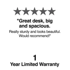Staples L-Desks<Kendall Park 58.8"W L-Shaped Desk, Cherry (52493)