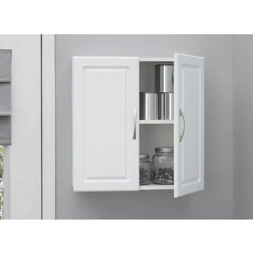 System Build Storage Cabinets<SystemBuild Kendall 24" Wall Cabinet, White (7366401PCOM)