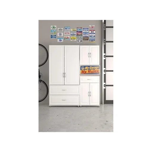 System Build Storage Cabinets<SystemBuild Kendall 24" Wall Cabinet, White (7366401PCOM)
