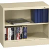 Tennsco Bookcases<30"H 2-Shelf Welded Bookcase, Putty (TNN-BC1830PY)