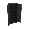 Tennsco Storage Cabinets<Standard 72" Steel Storage Cabinet with 5 Shelves, Black (7215-BLK)