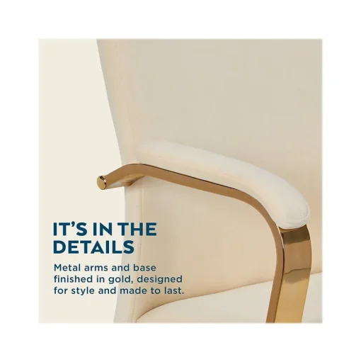 Thomasville Furniture Ergonomic Chairs<Jolie Ergonomic Fabric Swivel Desk Chair, (60068-CRM)
