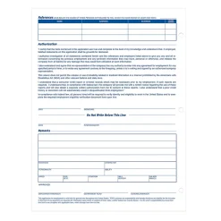 TOPS Hr Forms<® Application for Employment, 2-Sided, 8-1/2 x 11", 50 Sheets/Pad, 2 Pads/Box (32851)