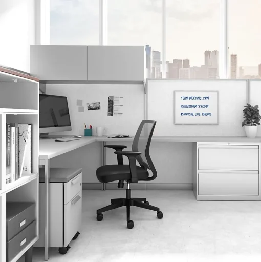 TRU RED Dry Erase<™ Melamine Dry Erase Board, Gray Frame, 2' x 1.5' (TR59356)