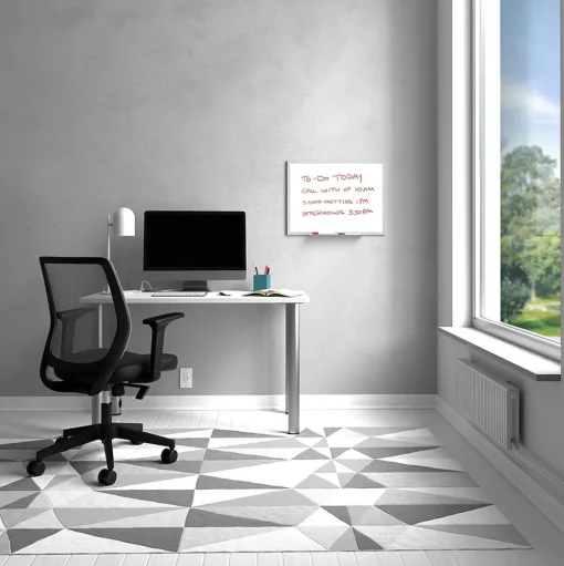 TRU RED Dry Erase<™ Melamine Dry Erase Board, Gray Frame, 2' x 1.5' (TR59356)