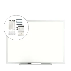 TRU RED Dry Erase<™ Melamine Dry Erase Board, Gray Frame, 2' x 1.5' (TR59356)