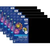Tru-Ray Construction Paper<12" x 18" Construction Paper, Black, 50 Sheets/Pack, 5 Packs/Bundle (PAC103061-5)