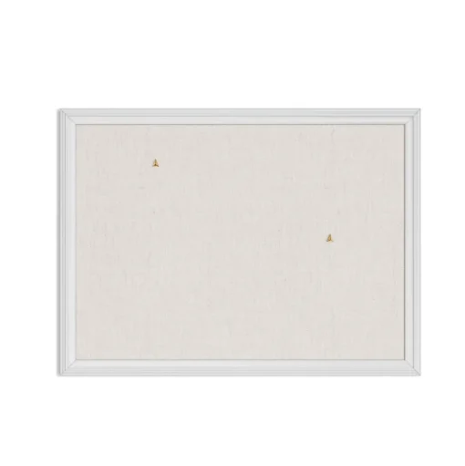 U Brands Bulletin<Linen Bulletin Board, 23" x 17", White Décor Frame