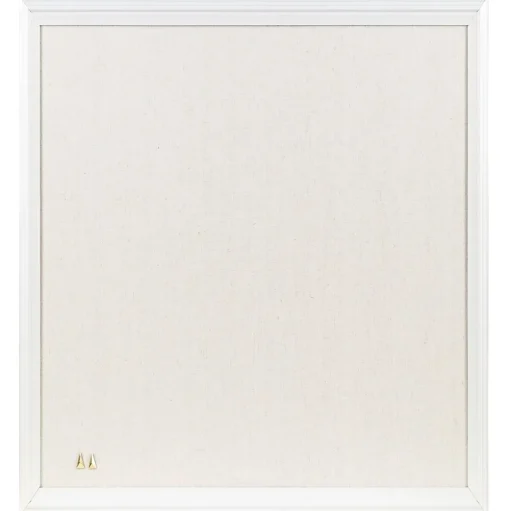 U Brands Bulletin<Linen Bulletin Board, 23" x 17", White Décor Frame